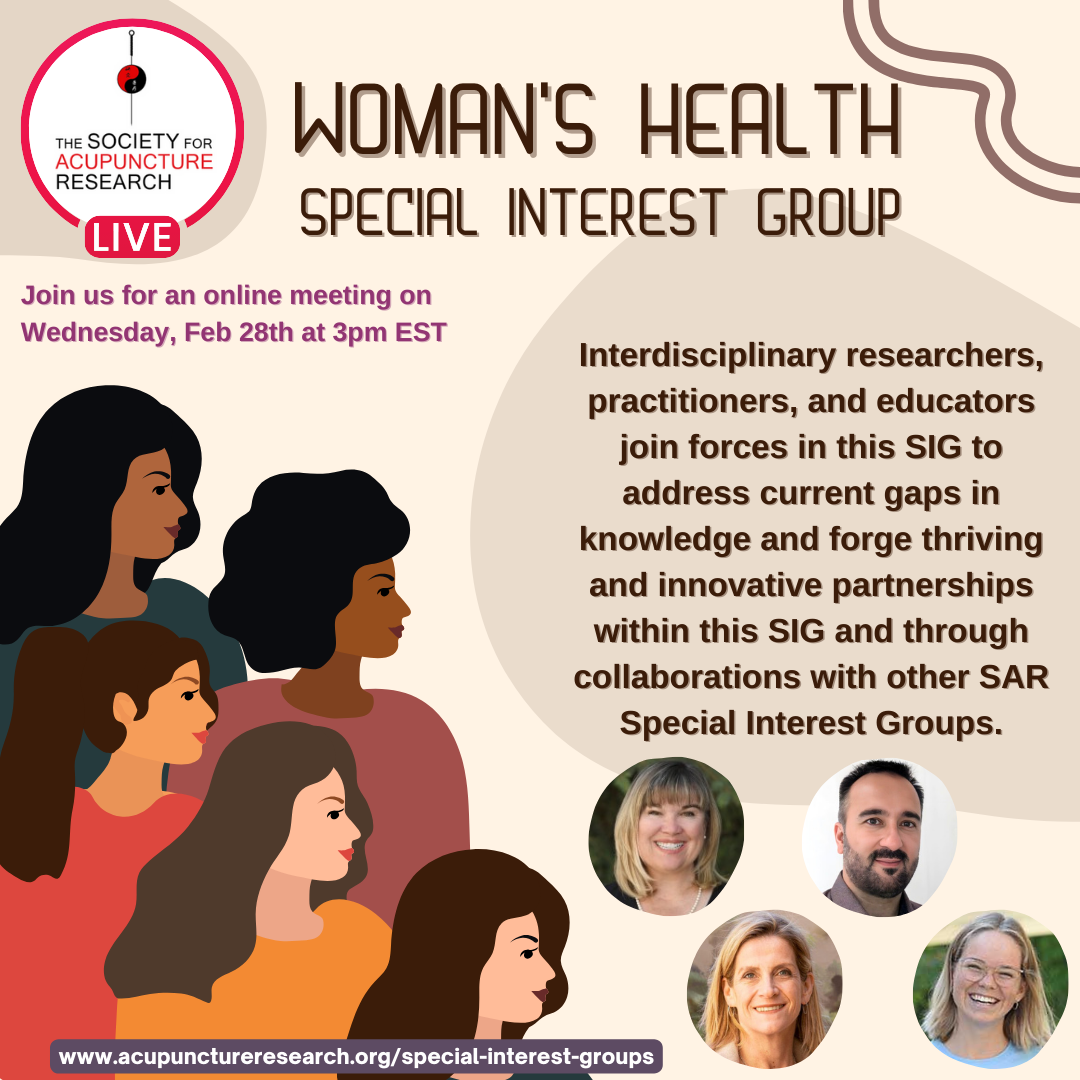 SAR Women's Health SIG Feb 28th Online Meeting